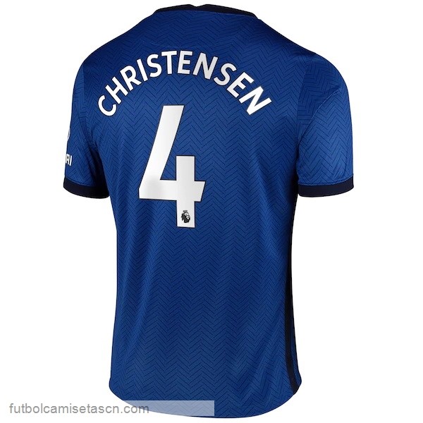 Camiseta Chelsea NO.4 Christensen 1ª 2020/21 Azul